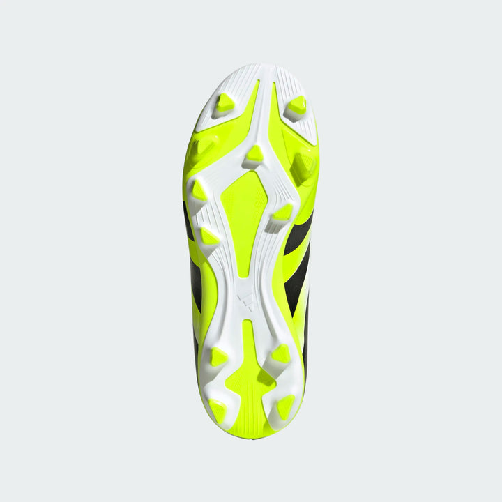 adidas Youth Predator Club FG/MG - White/Black/Lucid Lemon Youth Footwear - Third Coast Soccer