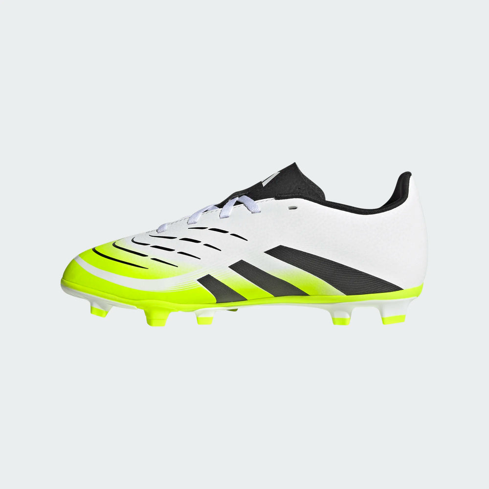 adidas Youth Predator Club FG/MG - White/Black/Lucid Lemon Youth Footwear - Third Coast Soccer