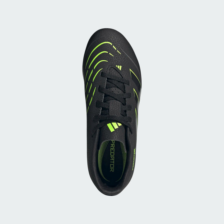 adidas Youth Predator Club FG/MG - Black/Lucid Lemon Youth Footwear - Third Coast Soccer