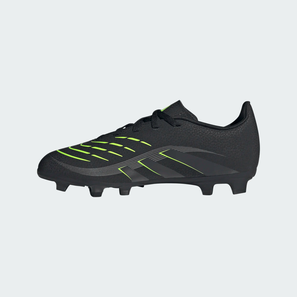adidas Youth Predator Club FG/MG - Black/Lucid Lemon Youth Footwear - Third Coast Soccer