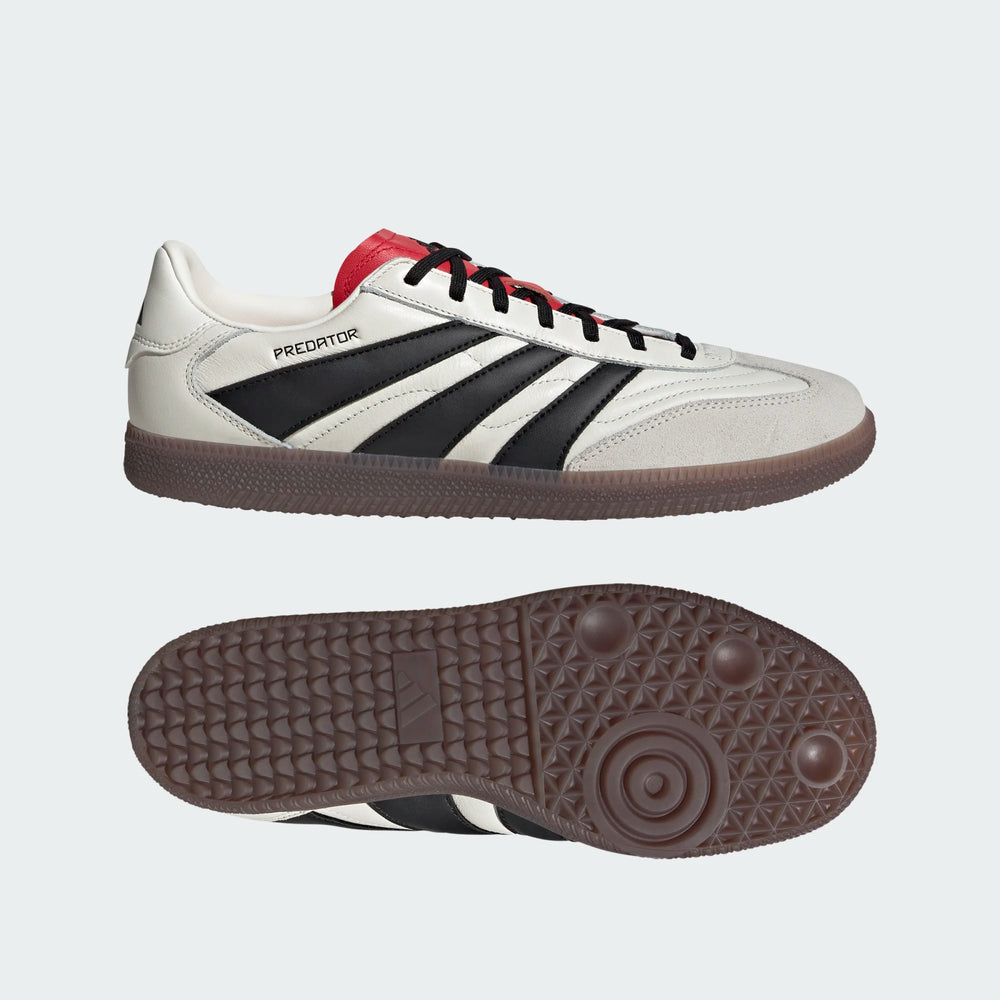 adidas Predator Freestyle - White/Black/Red Mens Indoor - Third Coast Soccer