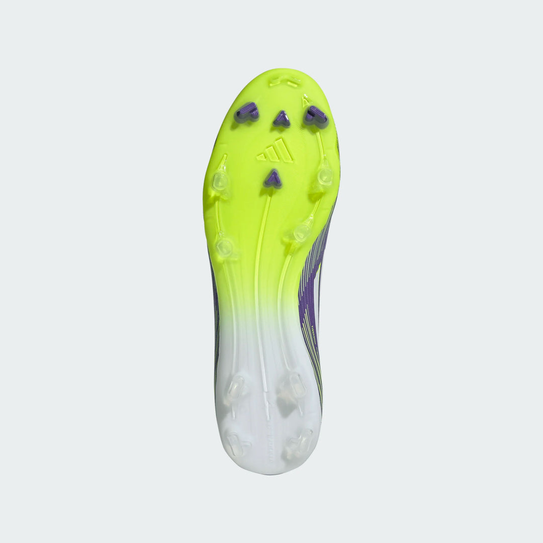 adidas F50 League FG/MG - White/Lucid Lemon Men's Footwear - Third Coast Soccer