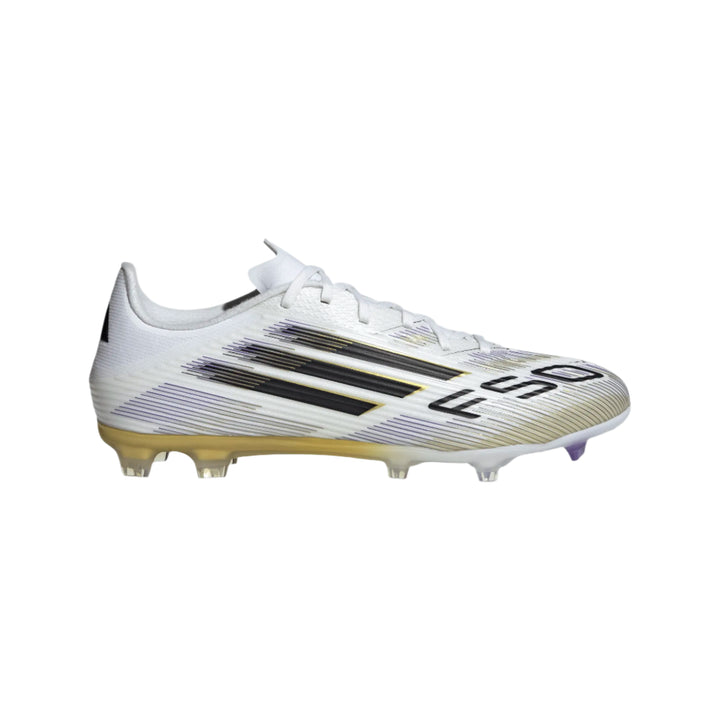 adidas F50 League FG/MG - White/Black/Gold Men's Footwear - Third Coast Soccer