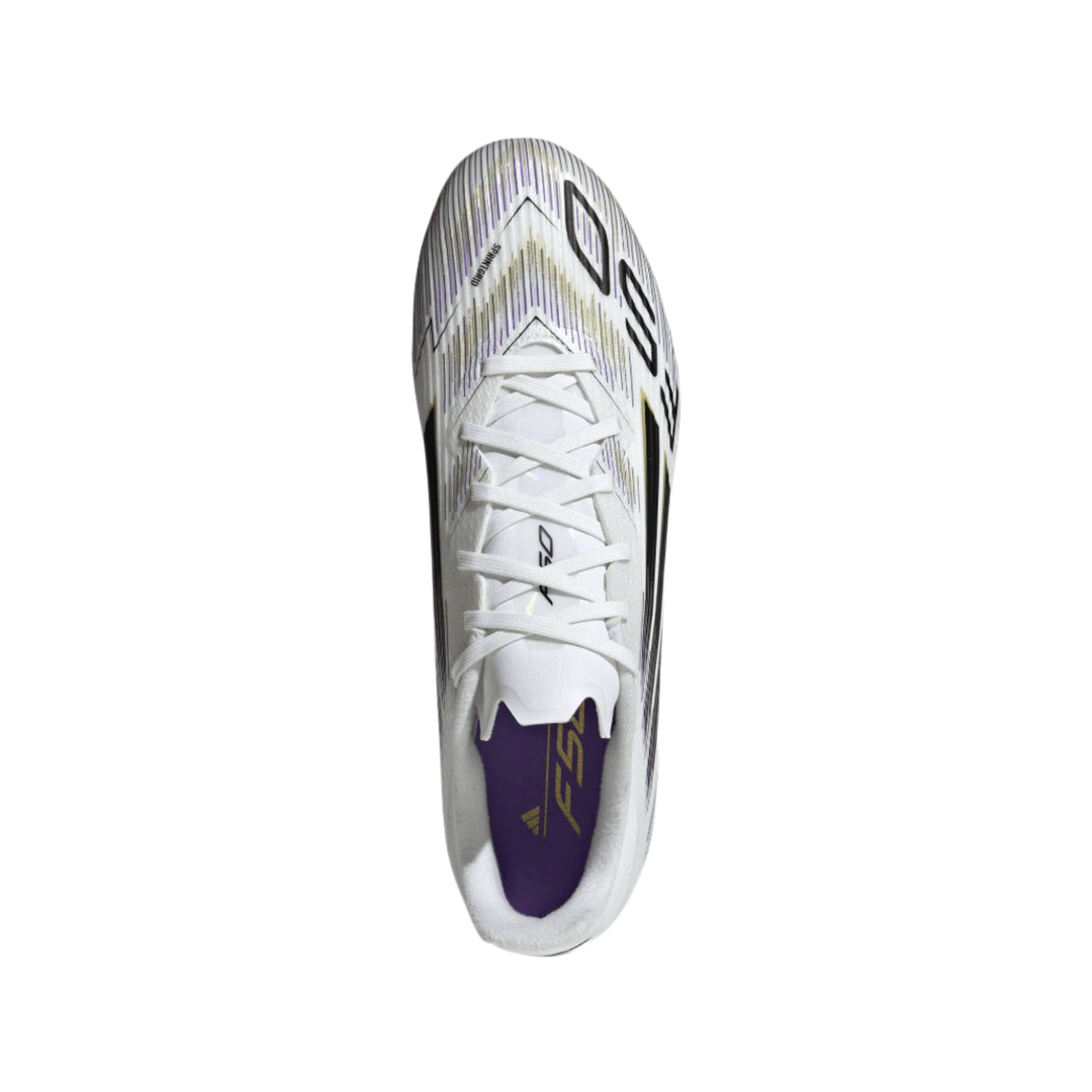adidas F50 League FG/MG - White/Black/Gold Men's Footwear - Third Coast Soccer