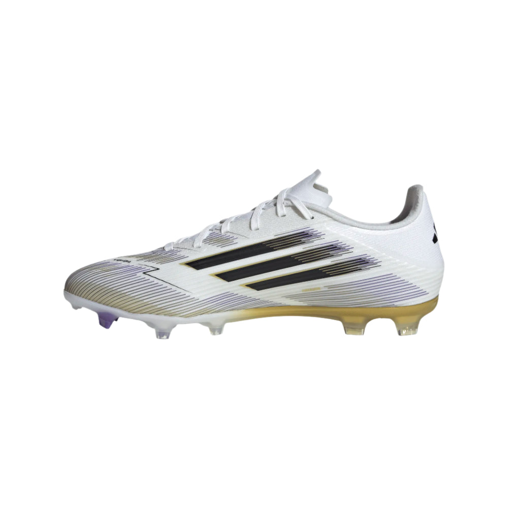 adidas F50 League FG/MG - White/Black/Gold Men's Footwear - Third Coast Soccer
