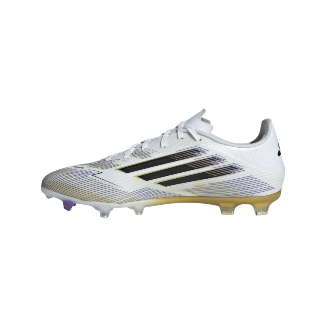 adidas F50 League FG/MG - White/Black/Gold Men's Footwear - Third Coast Soccer