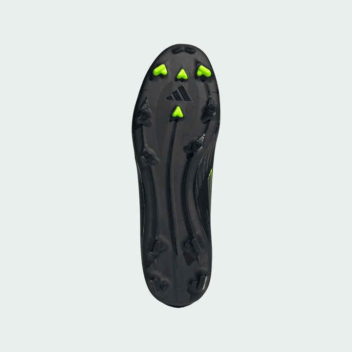adidas F50 League FG/MG - Black/Iron Metallic/Lucid Lemon Men's Footwear - Third Coast Soccer