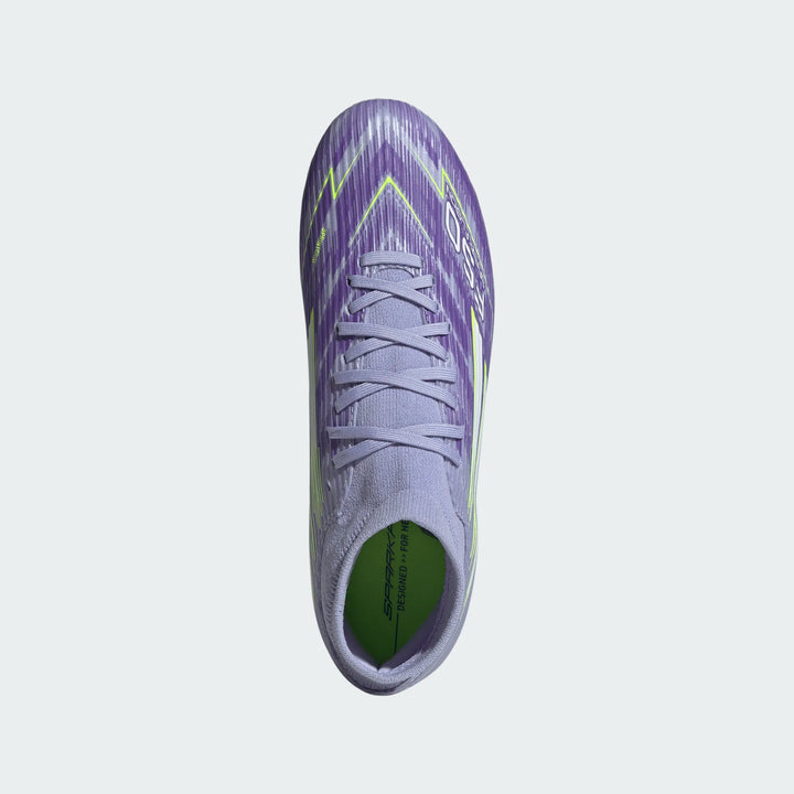 adidas Women's F50 Sparkfusion League FG - Violet/Lucid Lemon Women's Footwear - Third Coast Soccer