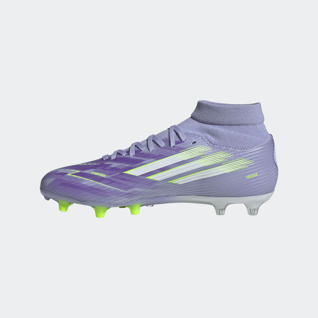 adidas Women's F50 Sparkfusion League FG - Violet/Lucid Lemon Women's Footwear - Third Coast Soccer