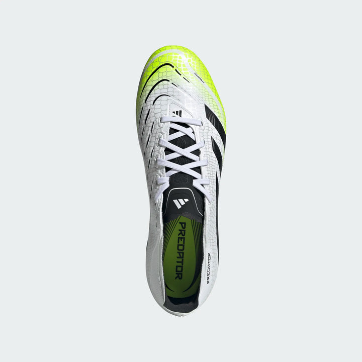 adidas Predator League FG - White/Black/Lucid Lemon Men's Footwear - Third Coast Soccer