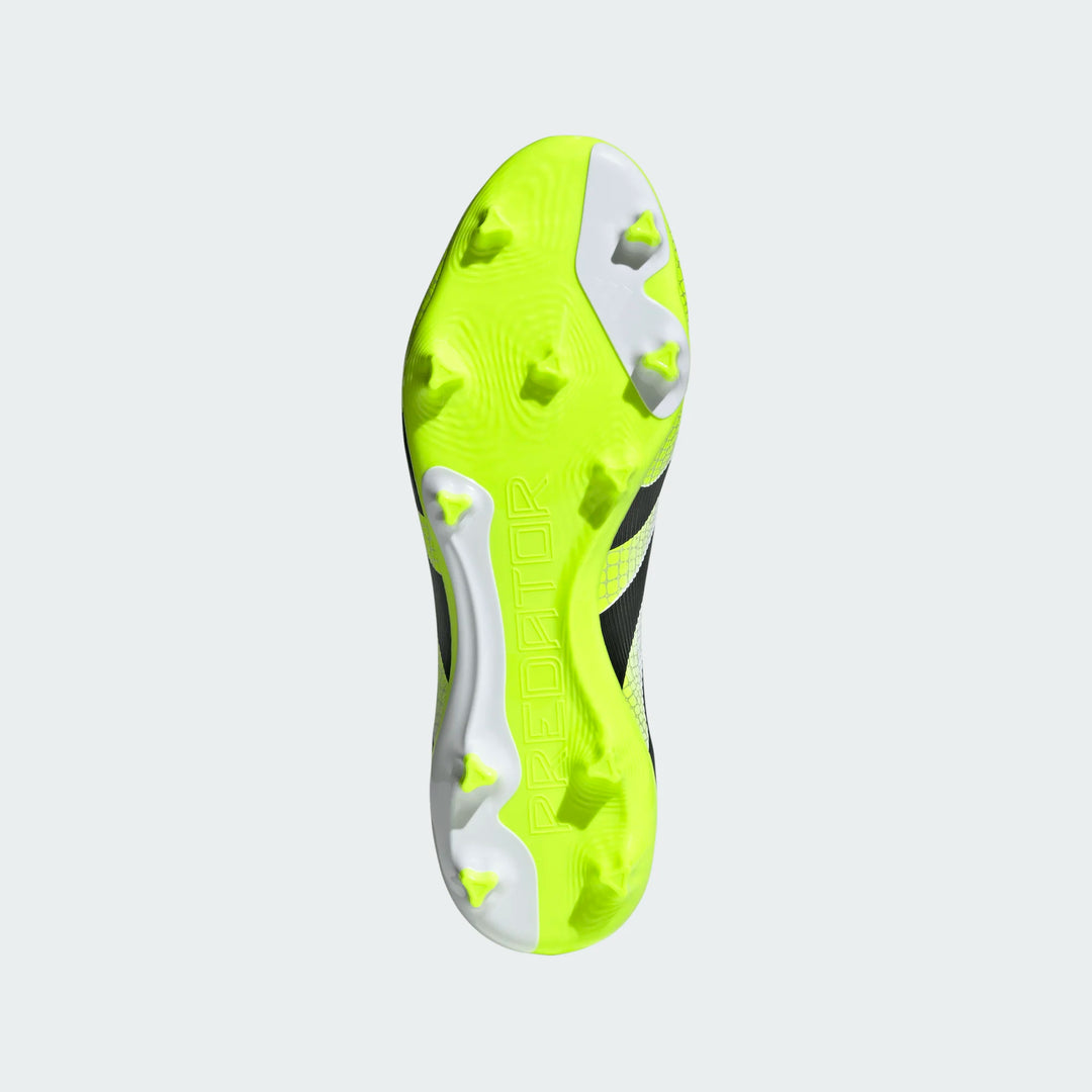 adidas Predator League FG - White/Black/Lucid Lemon Men's Footwear - Third Coast Soccer