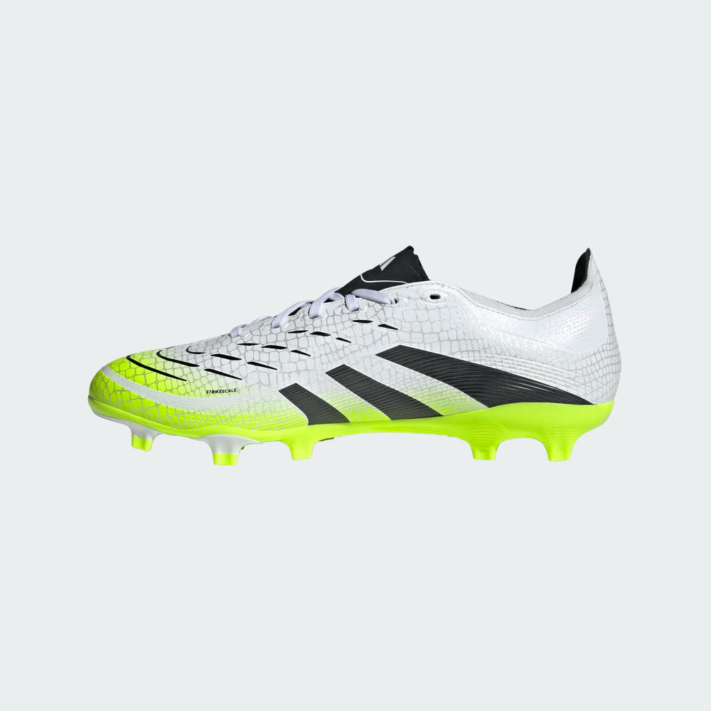 adidas Predator League FG - White/Black/Lucid Lemon Men's Footwear - Third Coast Soccer