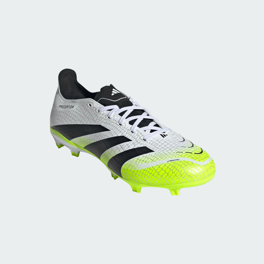 adidas Predator League FG - White/Black/Lucid Lemon Men's Footwear - Third Coast Soccer
