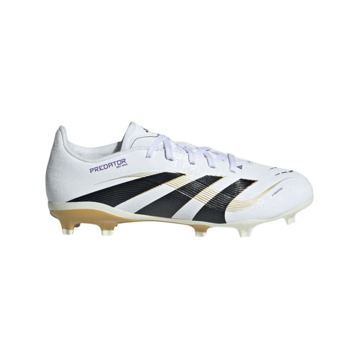 adidas Youth Predator League FG - White/Black/Gold Youth Footwear - Third Coast Soccer