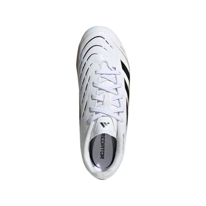 adidas Youth Predator League FG - White/Black/Gold Youth Footwear - Third Coast Soccer
