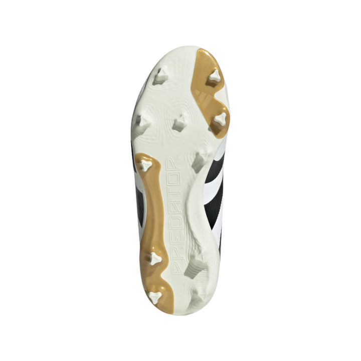 adidas Youth Predator League FG - White/Black/Gold Youth Footwear - Third Coast Soccer