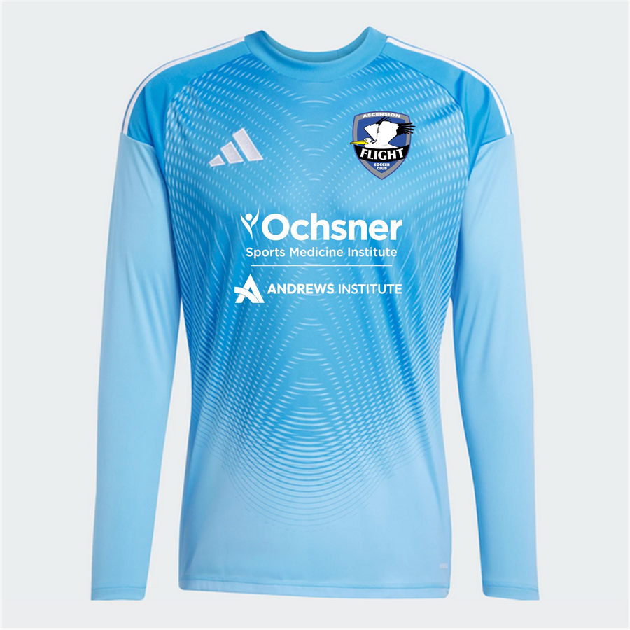 adidas AFSC Youth Tiro 25 Competition GK Jersey - Blue Burst Ascension Flight Soccer Club Blue Burst Youth Small - Third Coast Soccer
