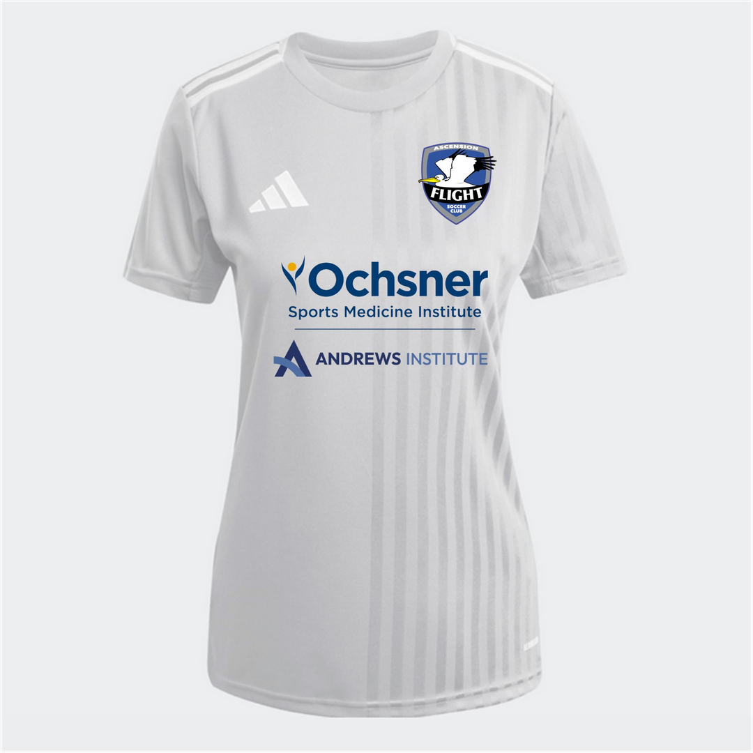 adidas AFSC Women's Campeon 25 Jersey - Grey Ascension Flight Soccer Club Team Light Grey Womens XXSmall - Third Coast Soccer