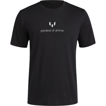 adidas Messi GOAT Tee - Black Club Replica   - Third Coast Soccer