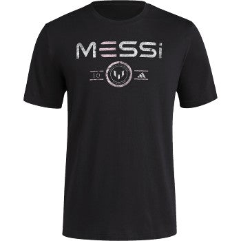 adidas Messi Heritage Tee - Black Club Replica   - Third Coast Soccer