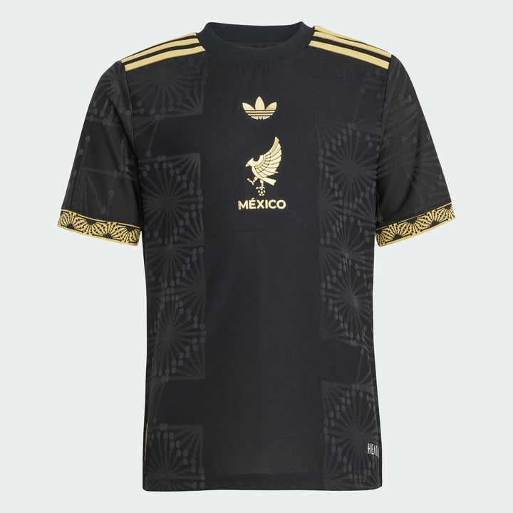 adidas Youth Mexico Gold Jersey - Black International Replica - Third Coast Soccer