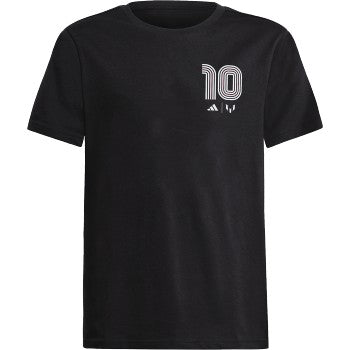 adidas Youth Messi Heritage 10 Tee - Black Club Replica   - Third Coast Soccer