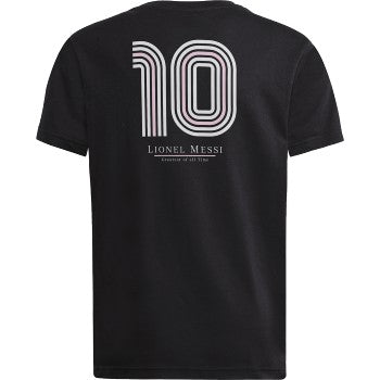 adidas Youth Messi Heritage 10 Tee - Black Club Replica   - Third Coast Soccer