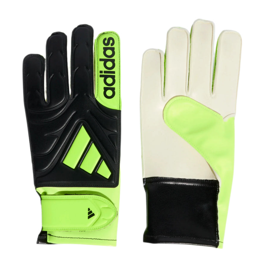 adidas Junior Copa Club Goalkeeper Glove - Black/Lucid Lemon Gloves - Third Coast Soccer