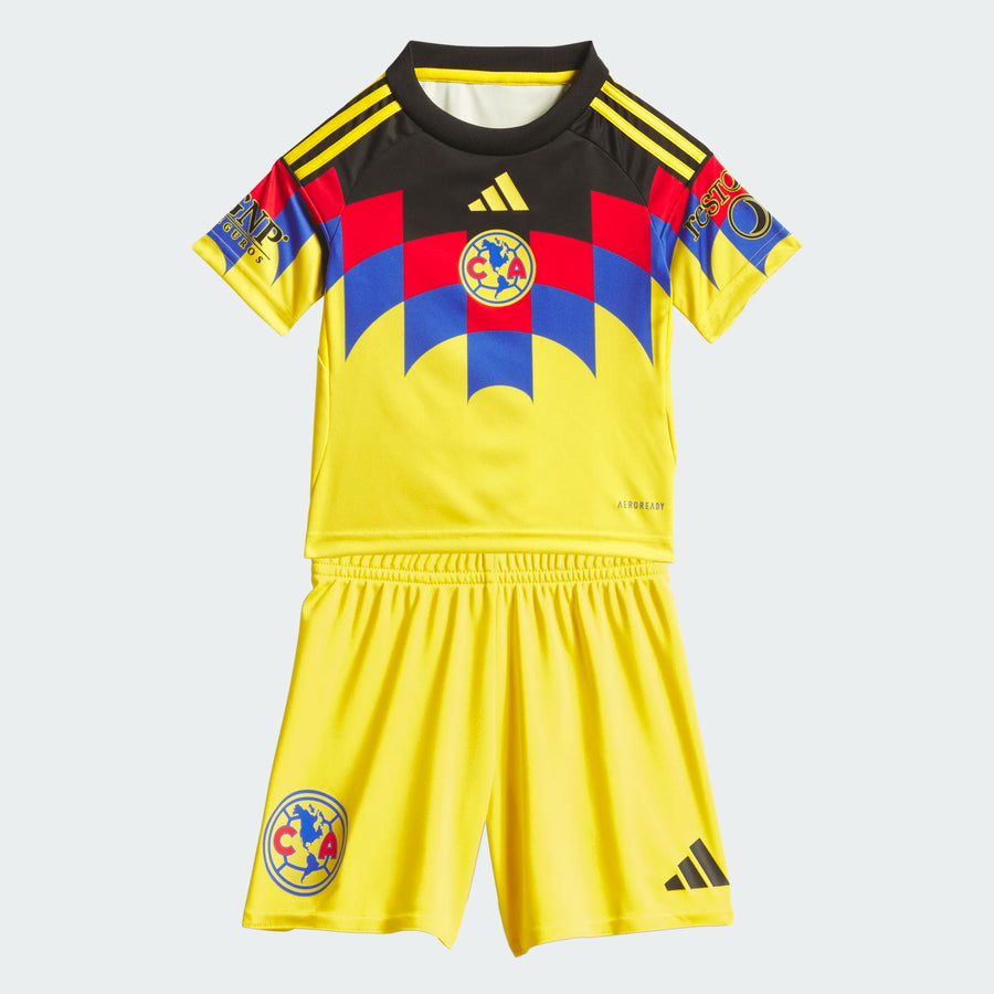 adidas Club America Home Mini Kit 25/26 Club Replica Baby Yellow 2T - Third Coast Soccer