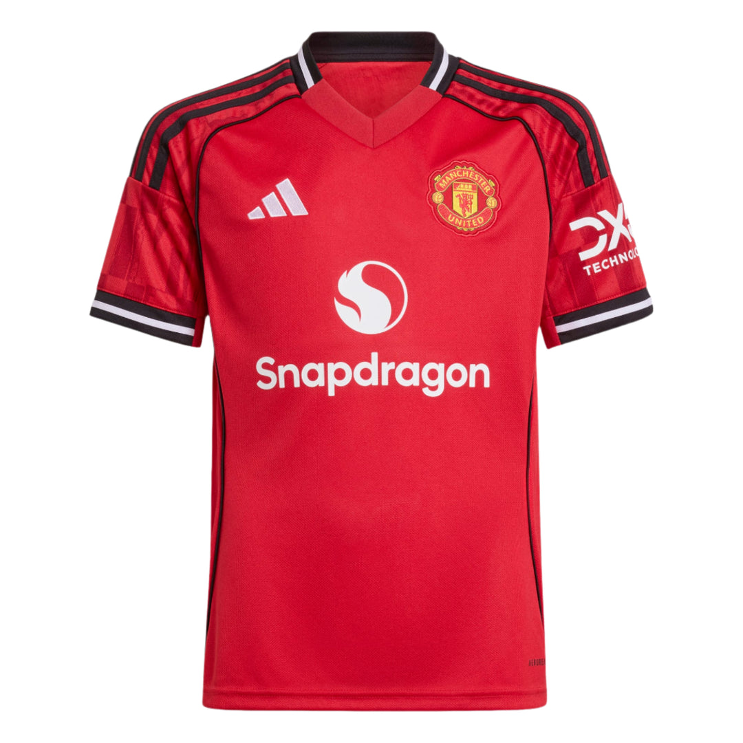 adidas Youth Manchester United Home Jersey 25/26 Club Replica - Third Coast Soccer