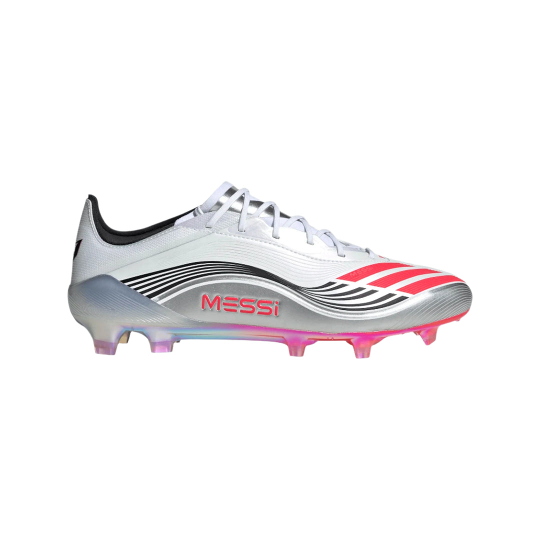 adidas F50 Messi Elite FG - White/Red/Silver Men's Footwear - Third Coast Soccer