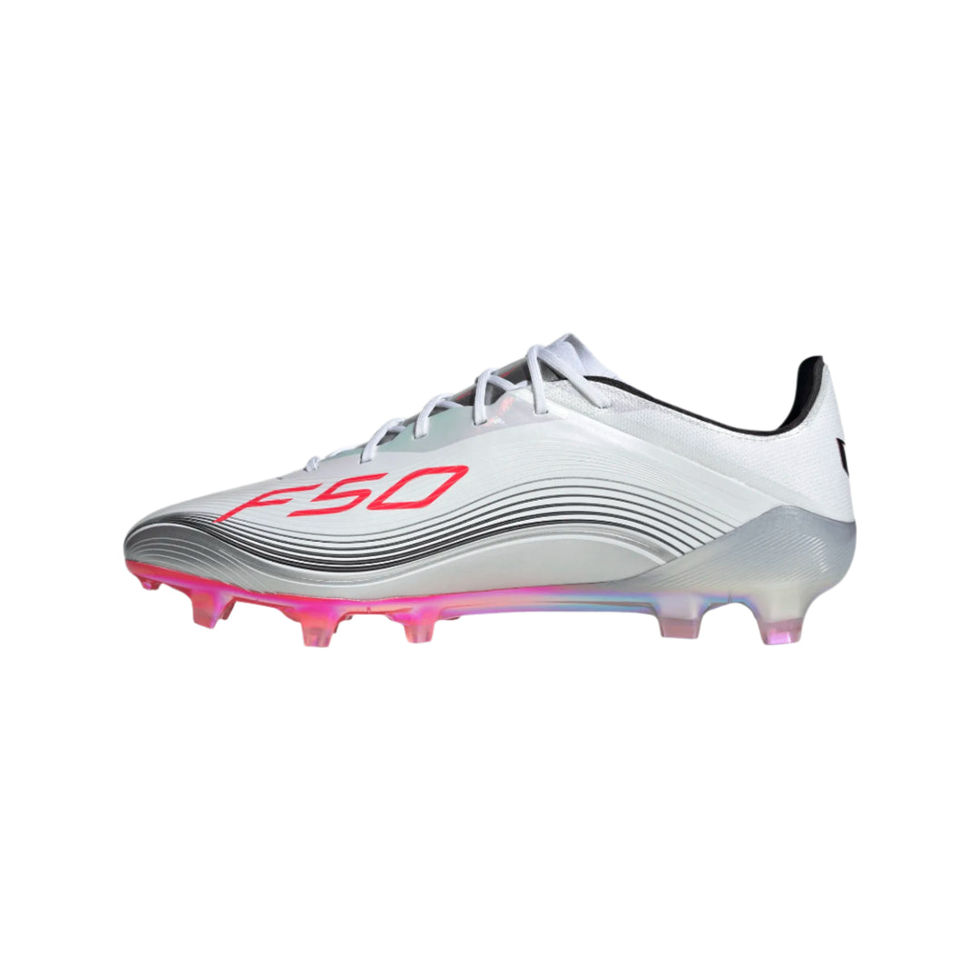 adidas F50 Messi Elite FG - White/Red/Silver Men's Footwear - Third Coast Soccer