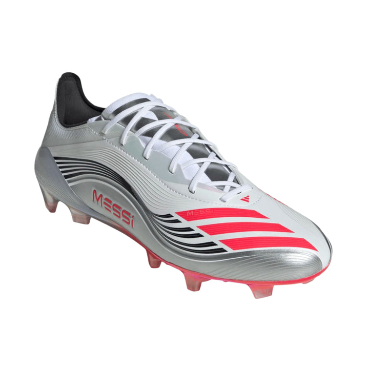 adidas F50 Messi Elite FG - White/Red/Silver Men's Footwear - Third Coast Soccer