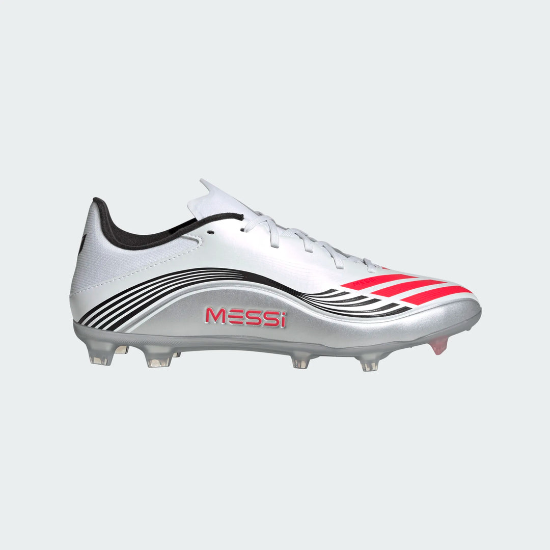 adidas F50 Messi League FG - White/Red/Silver Men's Footwear - Third Coast Soccer