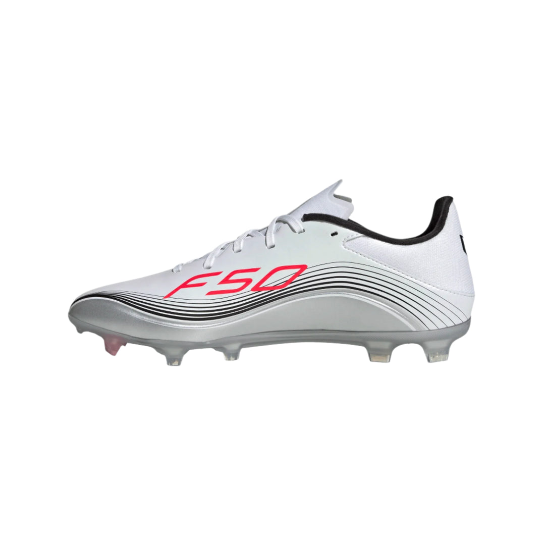 adidas F50 Messi League FG - White/Red/Silver Men's Footwear - Third Coast Soccer
