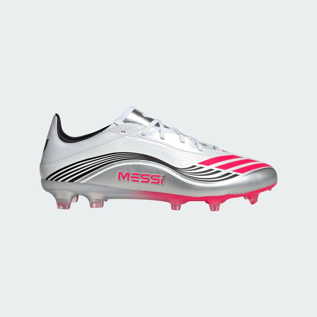adidas F50 Messi Pro FG - White/Red/Silver Men's Footwear - Third Coast Soccer