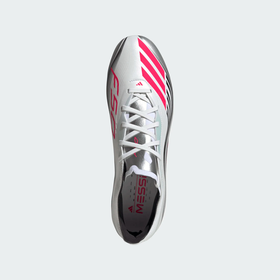 adidas F50 Messi Pro FG - White/Red/Silver Men's Footwear - Third Coast Soccer