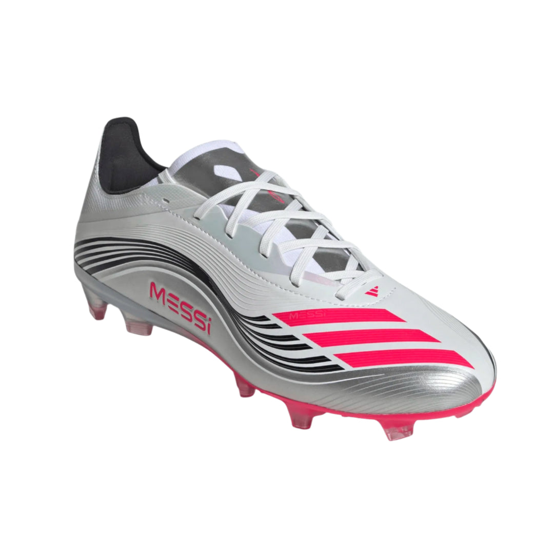 adidas F50 Messi Pro FG - White/Red/Silver Men's Footwear - Third Coast Soccer