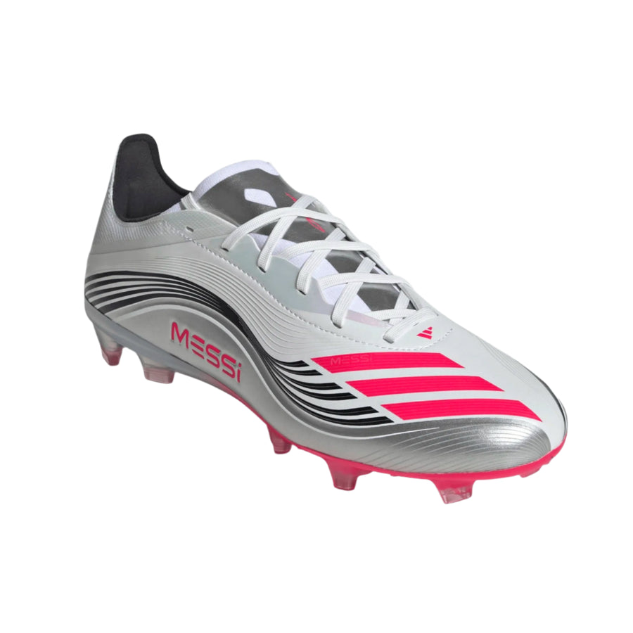 adidas F50 Messi Pro FG - White/Red/Silver Men's Footwear - Third Coast Soccer
