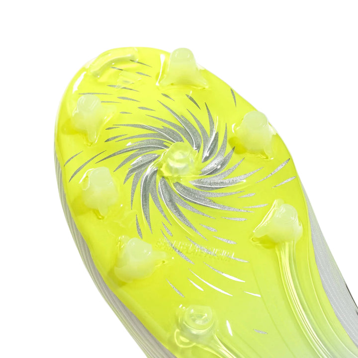adidas F50 Sparkfusion League FG - White/Iron Metallic/Yellow Women's Footwear - Third Coast Soccer