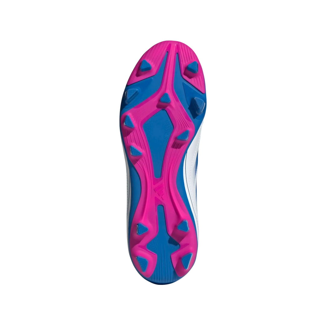 adidas Youth Goletto IX Laceless FG/MG - White/Royal/Pink