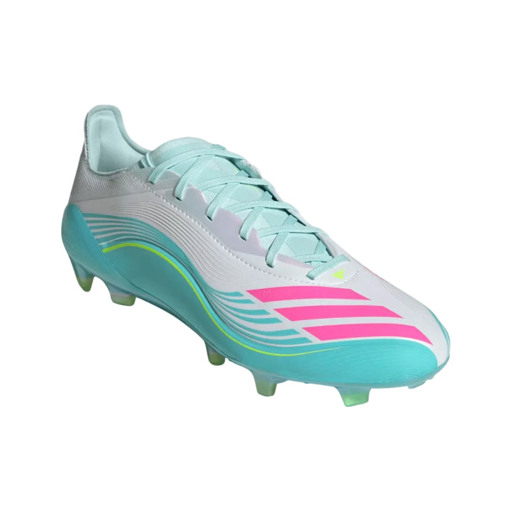 adidas F50 Messi Elite FG - White/Pink/Aqua Men's Footwear - Third Coast Soccer