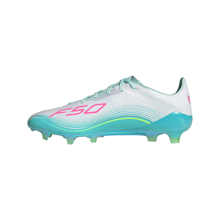 adidas F50 Messi Elite FG - White/Pink/Aqua Men's Footwear - Third Coast Soccer