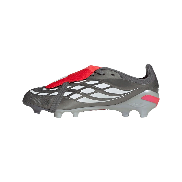 adidas Youth Predator Elite FG - Iron/Metallic/Red Youth Footwear - Third Coast Soccer