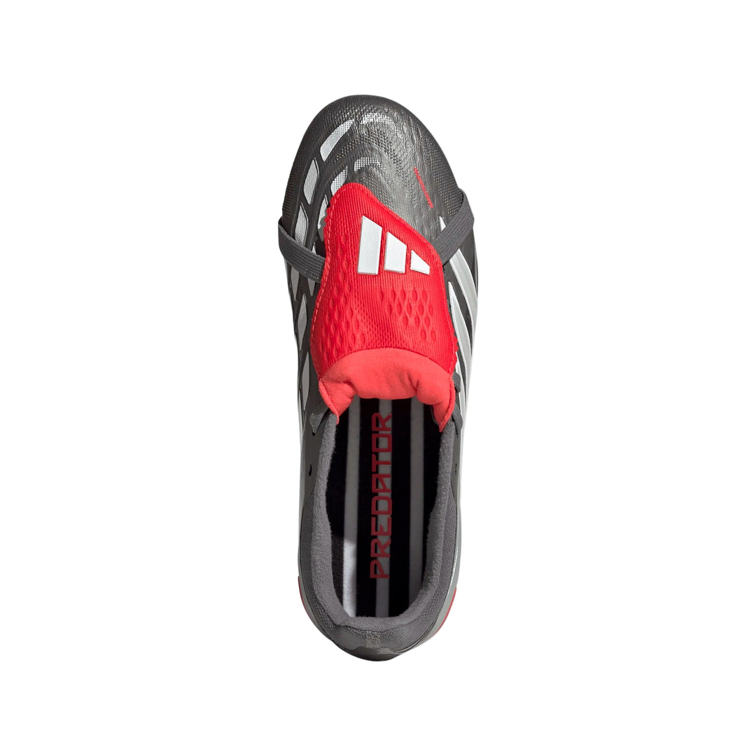 adidas Youth Predator Elite FG - Iron/Metallic/Red Youth Footwear - Third Coast Soccer