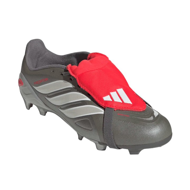 adidas Youth Predator League FG - Iron/Metallic/Red Youth Footwear - Third Coast Soccer