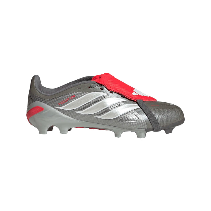 adidas Youth Predator League FG - Iron/Metallic/Red Youth Footwear - Third Coast Soccer