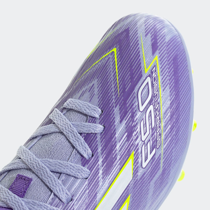 adidas Youth F50 Sparkfusion League FG - Violet/Lucid Lemon Youth Footwear - Third Coast Soccer