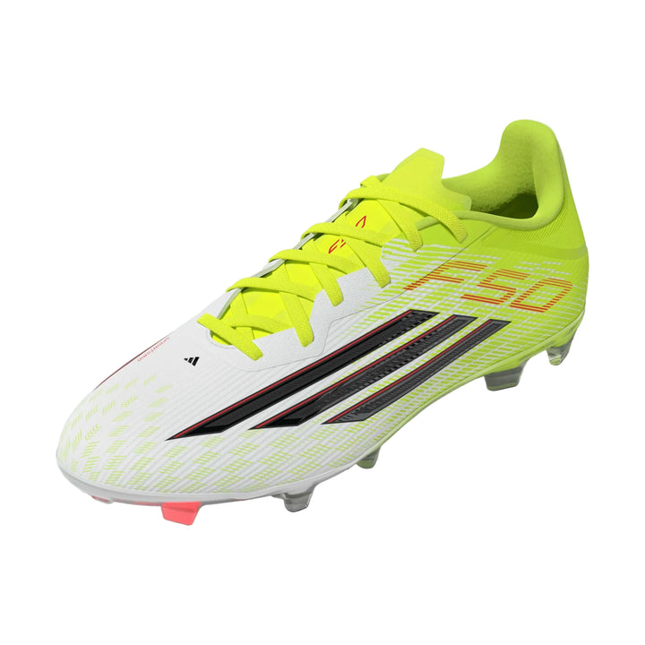 adidas F50 League FG - Yellow/Black/Red Men's Footwear Solar Yellow/Core Black/Lucid Red Mens 6.5 - Third Coast Soccer