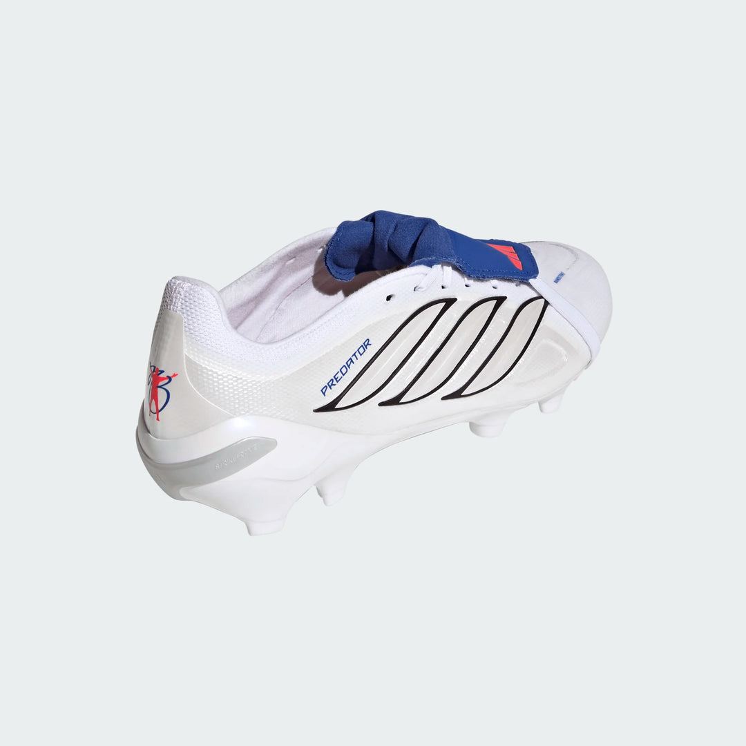 adidas Predator League FG - White/Metallic/Royal Men's Footwear - Third Coast Soccer